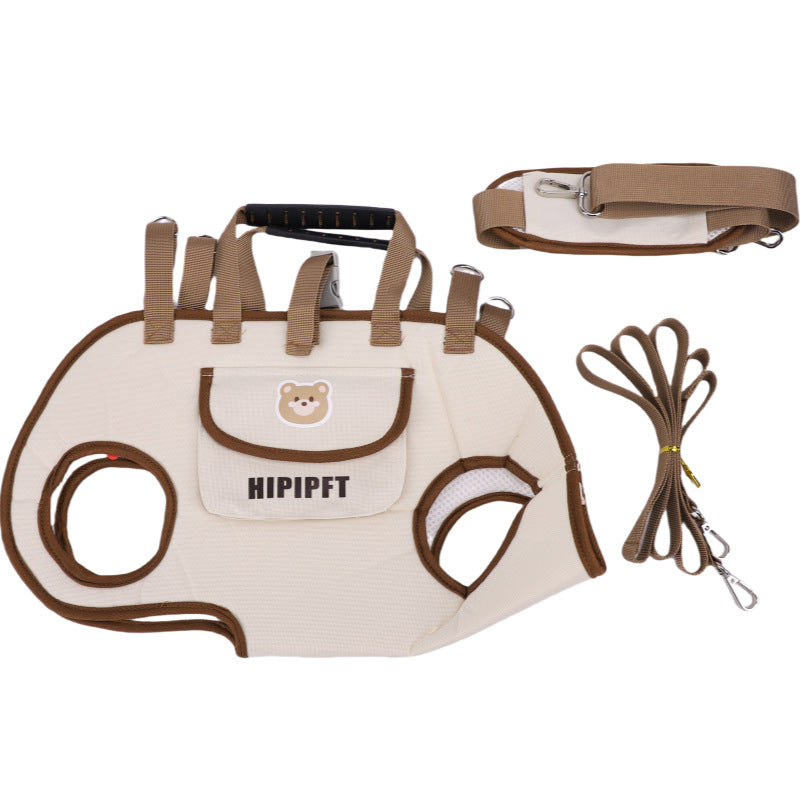 🐶 Portable Pet Carrier Backpack – Breathable Leash Design, Adjustable Shoulder/Hand Carry (Small Dogs/Cats)! 🎒