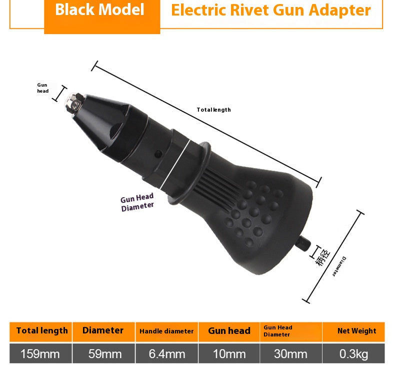 Electric rivet nut gun riveting tool cordless rivet drill adapter electric rivet gun accessories