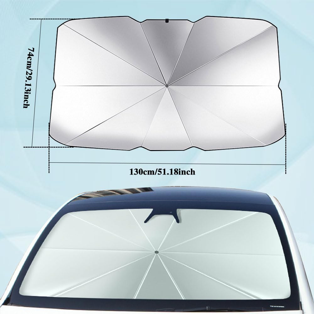 ☀️ Car Windshield Umbrella – 99.9% UV Block, Cool Interior Must-Have! 🚗
