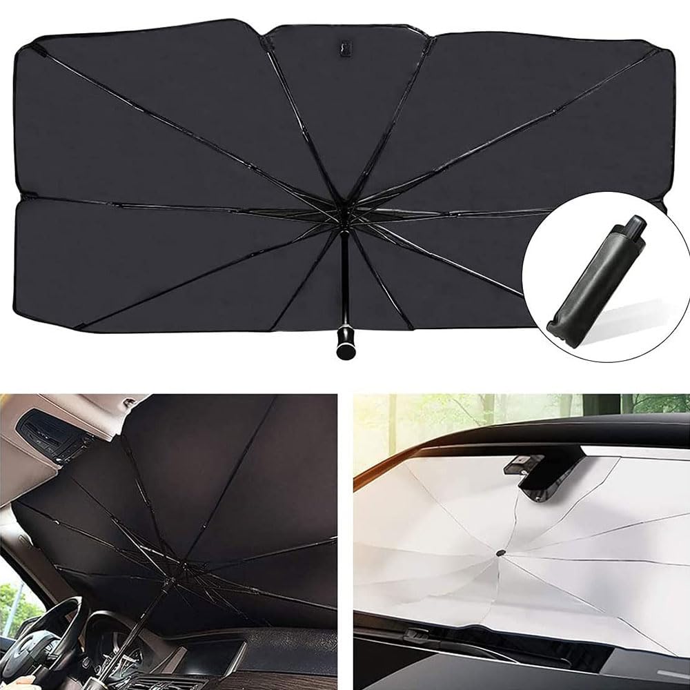 ☀️ Car Windshield Umbrella – 99.9% UV Block, Cool Interior Must-Have! 🚗