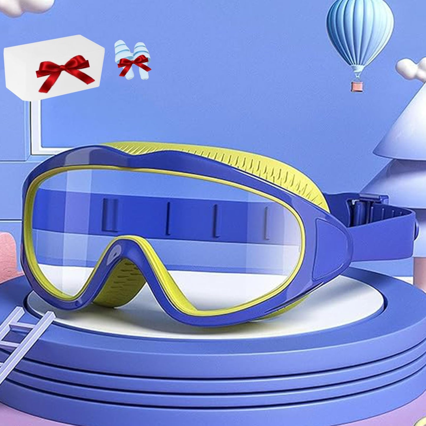 🎉Hot sale 49% OFF - 🔥HD children's large frame waterproof and anti-fog swimming goggles