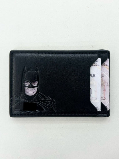 🦇 Custom Leather Wallet – Bat ID Holder, Personalized Bat Identity Wallet! ✨