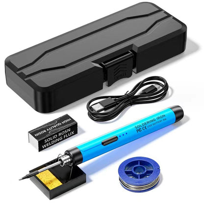 🔧 Mini Wireless Soldering Iron Kit 10-in-1 – 3 Temp Settings, USB Rechargeable (Appliance Repair/DIY)! ⚡