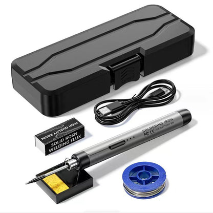🔧 Mini Wireless Soldering Iron Kit 10-in-1 – 3 Temp Settings, USB Rechargeable (Appliance Repair/DIY)! ⚡