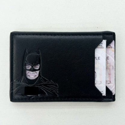 🦇 Custom Leather Wallet – Bat ID Holder, Personalized Bat Identity Wallet! ✨