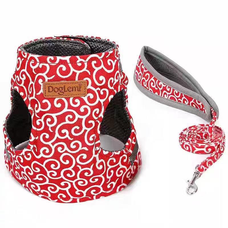 🔥Cat Dogs Vest Harness and Leash Anti-break Away Chest Strap Cat Clothes👍
