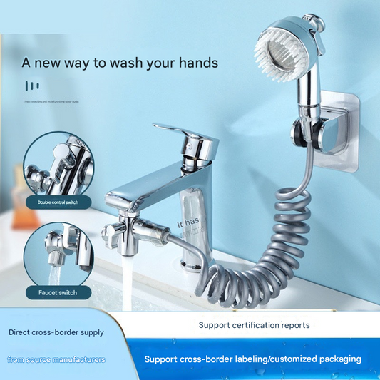 🚿 Multi-Function Faucet Extender – Handheld Sprayer, Hair Washing Essential! ✨