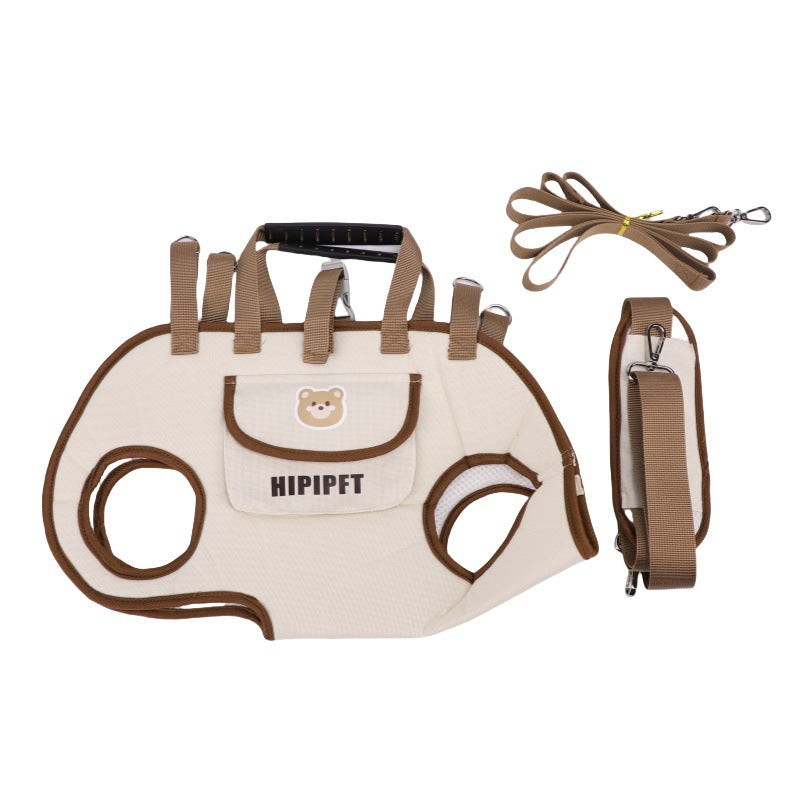 🐶 Portable Pet Carrier Backpack – Breathable Leash Design, Adjustable Shoulder/Hand Carry (Small Dogs/Cats)! 🎒