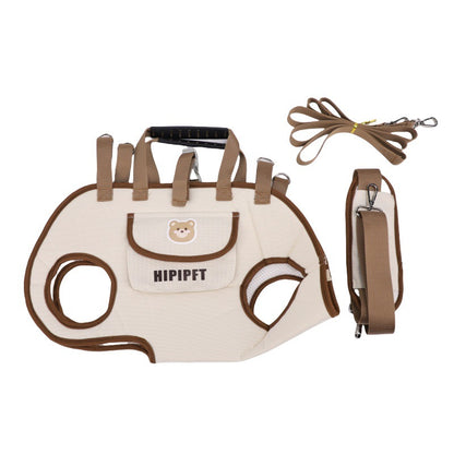 🐶 Portable Pet Carrier Backpack – Breathable Leash Design, Adjustable Shoulder/Hand Carry (Small Dogs/Cats)! 🎒