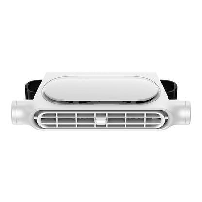 🚗 Bladeless Car Headrest Cooling Fan – USB Plug-in, Speed Adjustable (Black)! ❄️