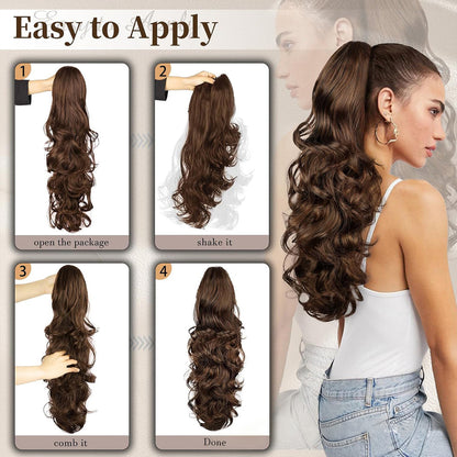✨ Now 40% OFF⚡Clip-in Big Wavy Ponytail Extension
