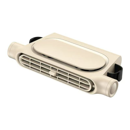 🚗 Bladeless Car Headrest Cooling Fan – USB Plug-in, Speed Adjustable (Black)! ❄️