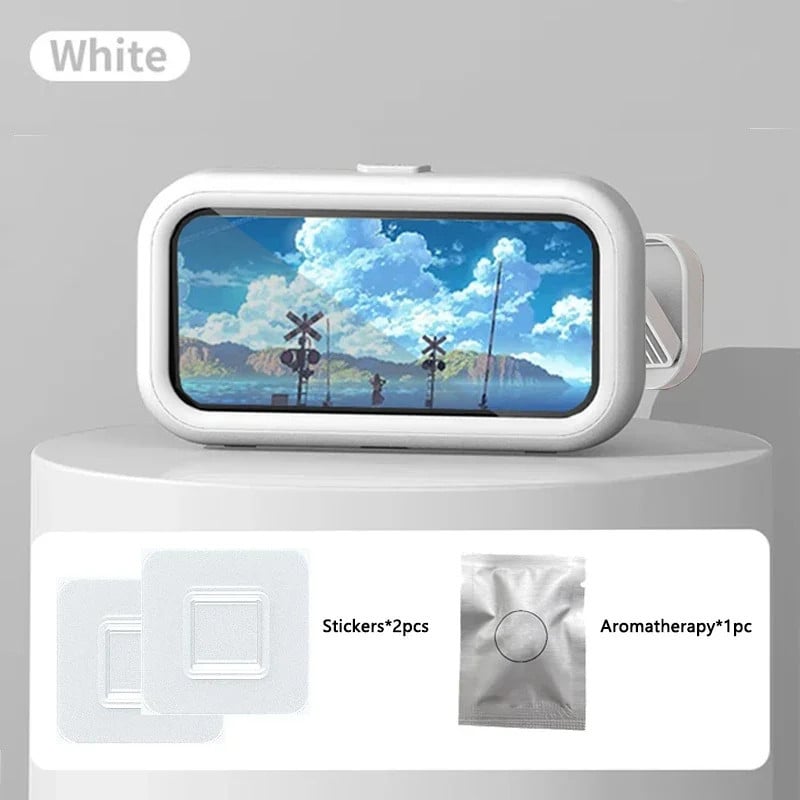 🚿 Shower Phone Holder w/Speaker – 480° Rotation, Waterproof Anti-Fog (4-7" Phones)! ✨