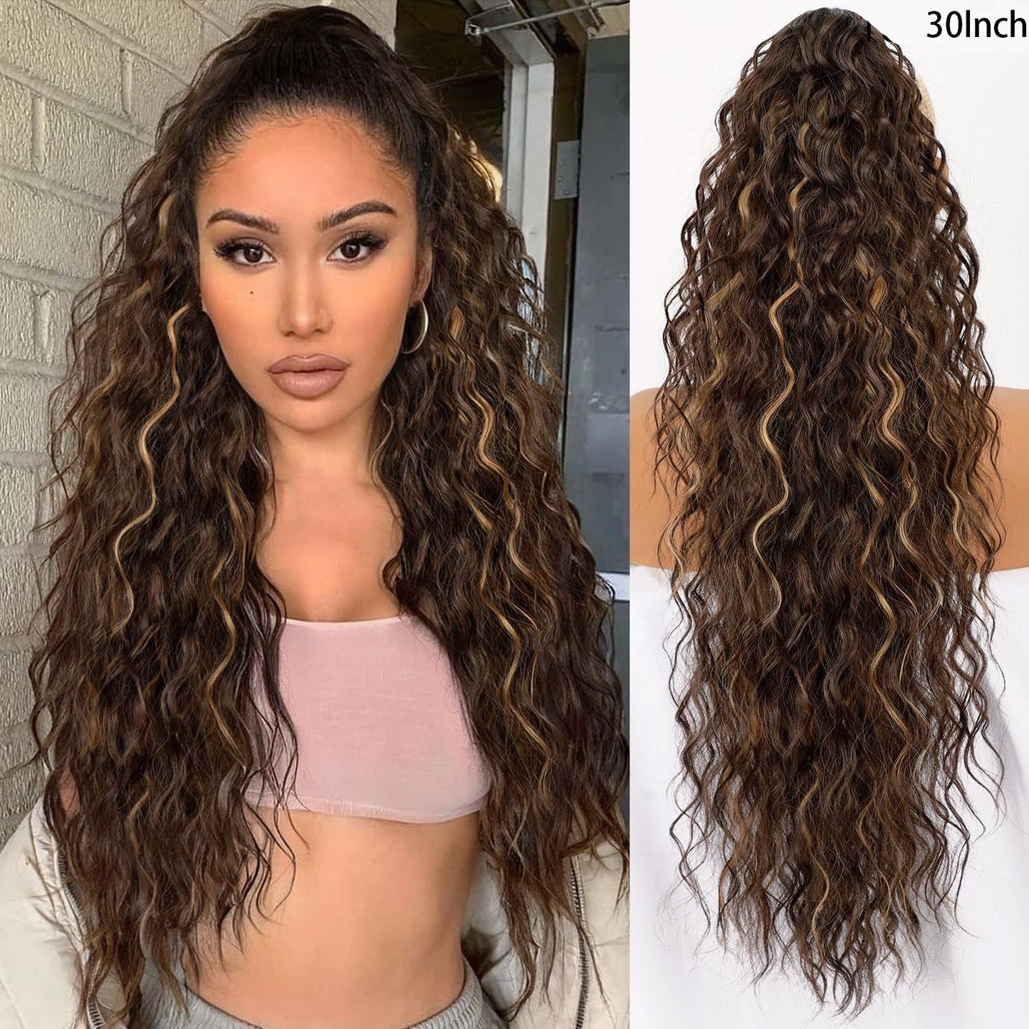 ✨ Now 40% OFF⚡Clip-in Big Wavy Ponytail Extension