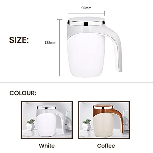 ☕ Rechargeable Magnetic Stirring Cup – Lazy Auto Mix, Stainless Steel Coffee Cup! ✨