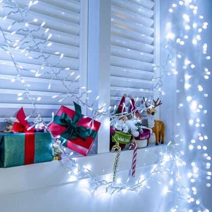 🎅 Waterproof Cluster Christmas Lights | 4 Brightness Levels, Remote Control ✨