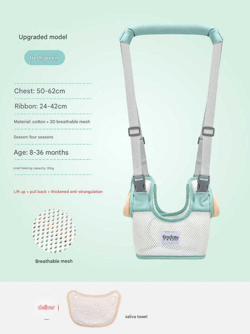 👶 Toddler Walking Harness – Summer Style, Thick Waist Support, Anti-Fall/Anti-Chafe! ✨