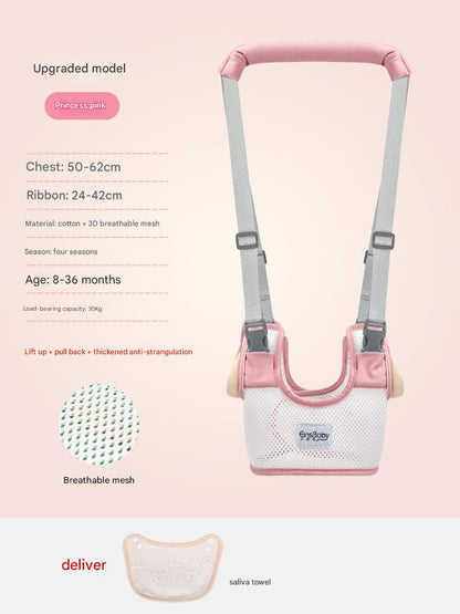 👶 Toddler Walking Harness – Summer Style, Thick Waist Support, Anti-Fall/Anti-Chafe! ✨