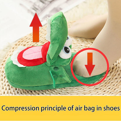🐊 Crocodile Slippers – Ultra-Soft Fleece Lining, Anti-Slip Sole! ✨