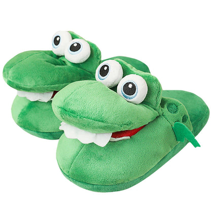 🐊 Crocodile Slippers – Ultra-Soft Fleece Lining, Anti-Slip Sole! ✨