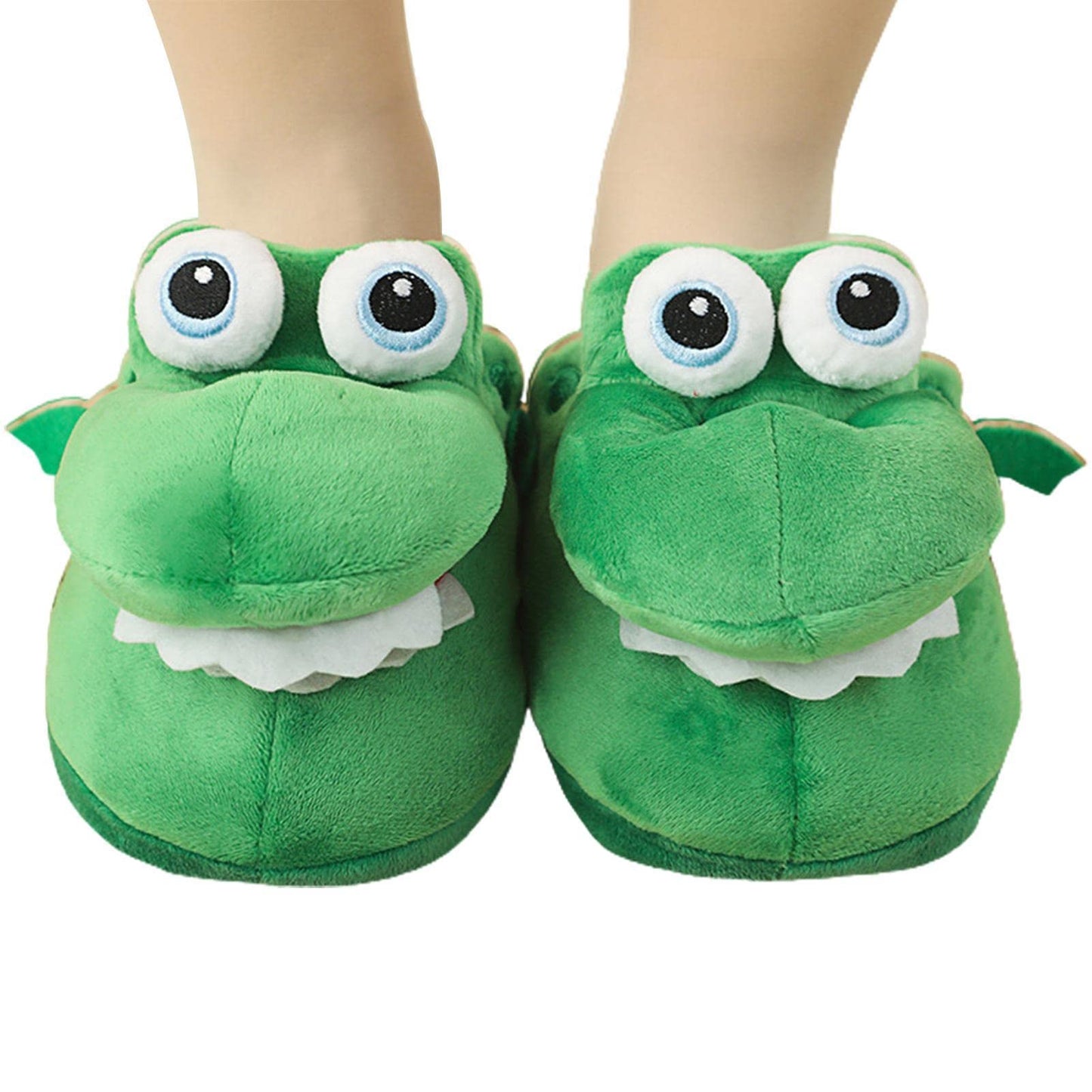 🐊 Crocodile Slippers – Ultra-Soft Fleece Lining, Anti-Slip Sole! ✨