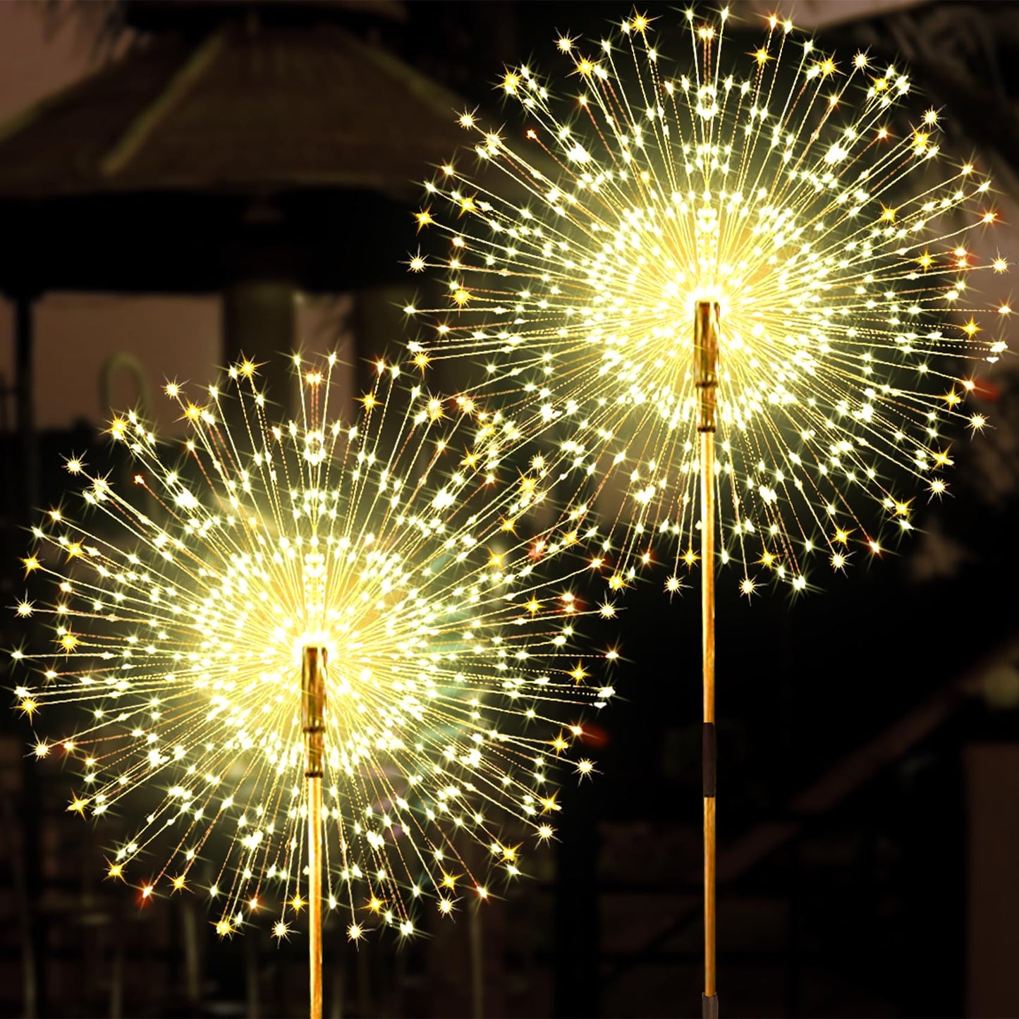 🌞 New LED Solar Firework Lights – Outdoor Waterproof, Dandelion Garden Decor! ✨
