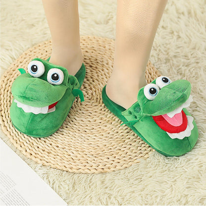 🐊 Crocodile Slippers – Ultra-Soft Fleece Lining, Anti-Slip Sole! ✨