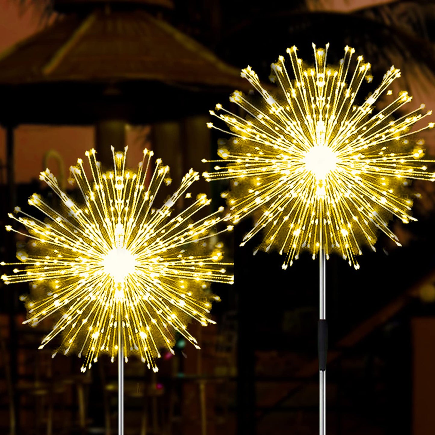 🌞 New LED Solar Firework Lights – Outdoor Waterproof, Dandelion Garden Decor! ✨