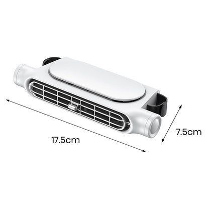 🚗 Bladeless Car Headrest Cooling Fan – USB Plug-in, Speed Adjustable (Black)! ❄️