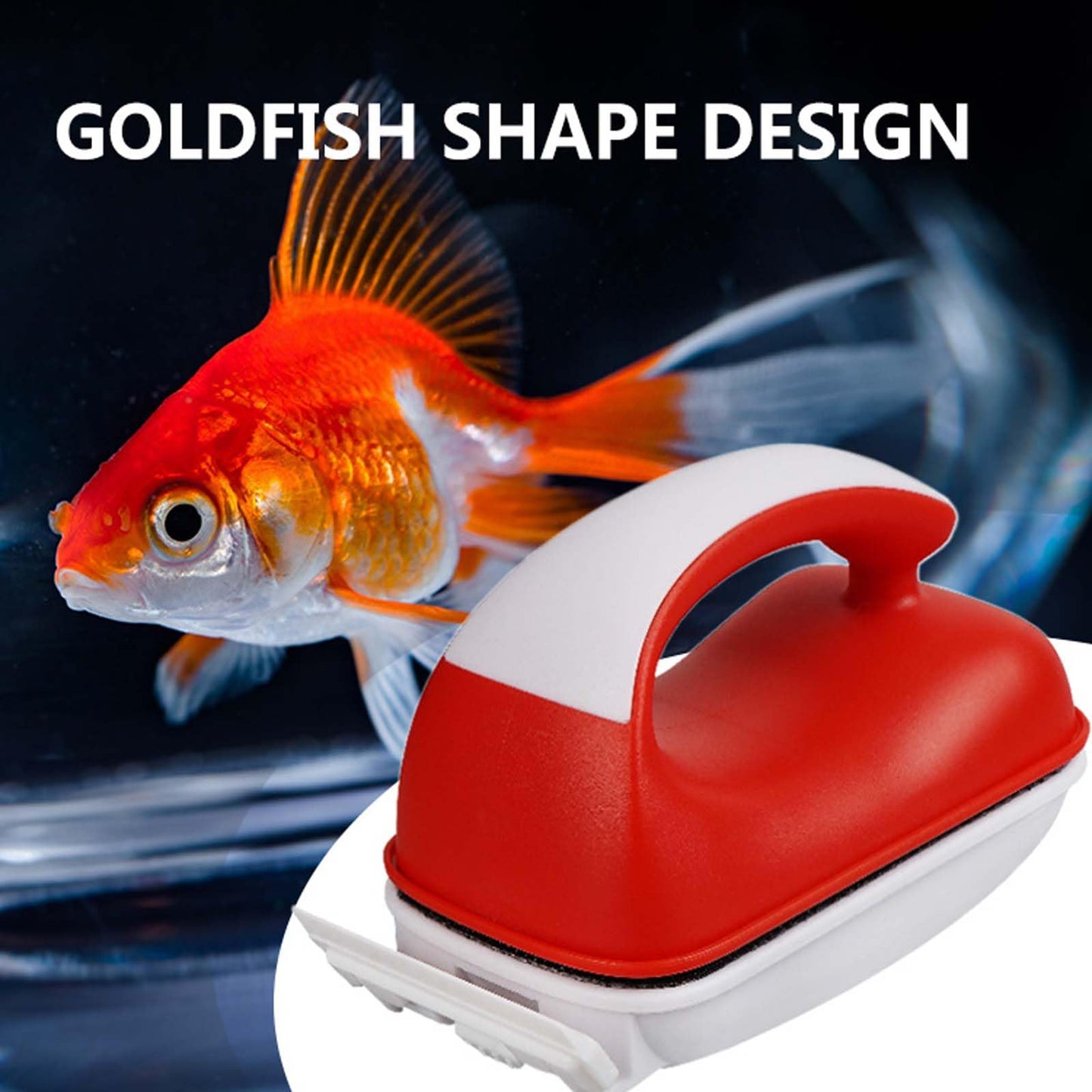 🐠 Magnetic Aquarium Algae Scraper – Self-Floating, Efficient for Large Tanks! ✨