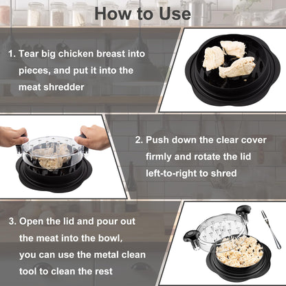 ✨ Meat Shredder Machine | Shreds Chicken/Pork/Beef in Seconds, Dishwasher Safe 🥩
