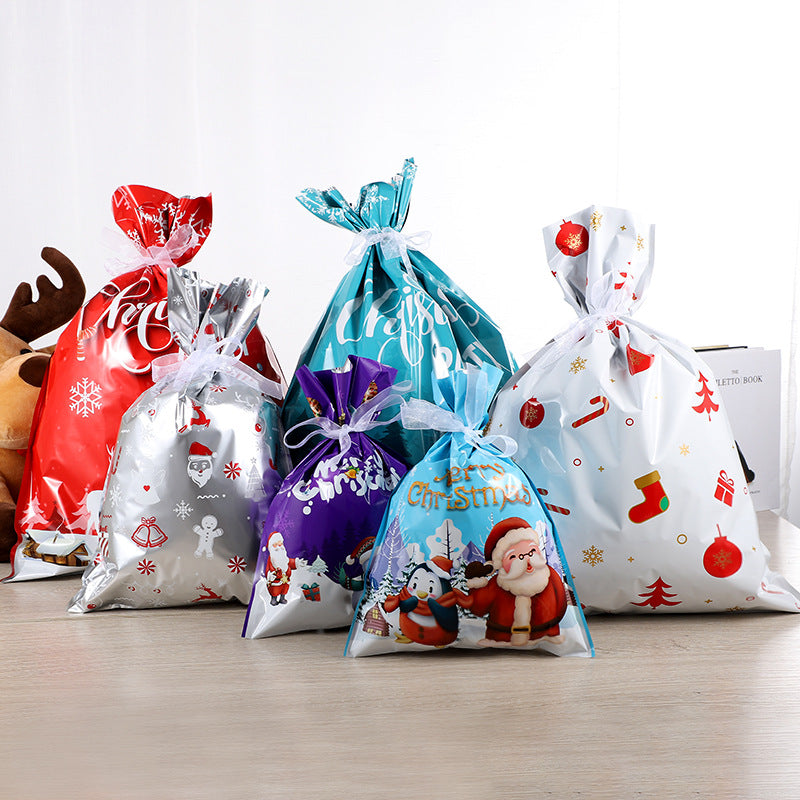 🎄 30-Pack Christmas Gift Bags – Drawstring/Foil, Assorted Sizes, Holiday Wrapping! ✨