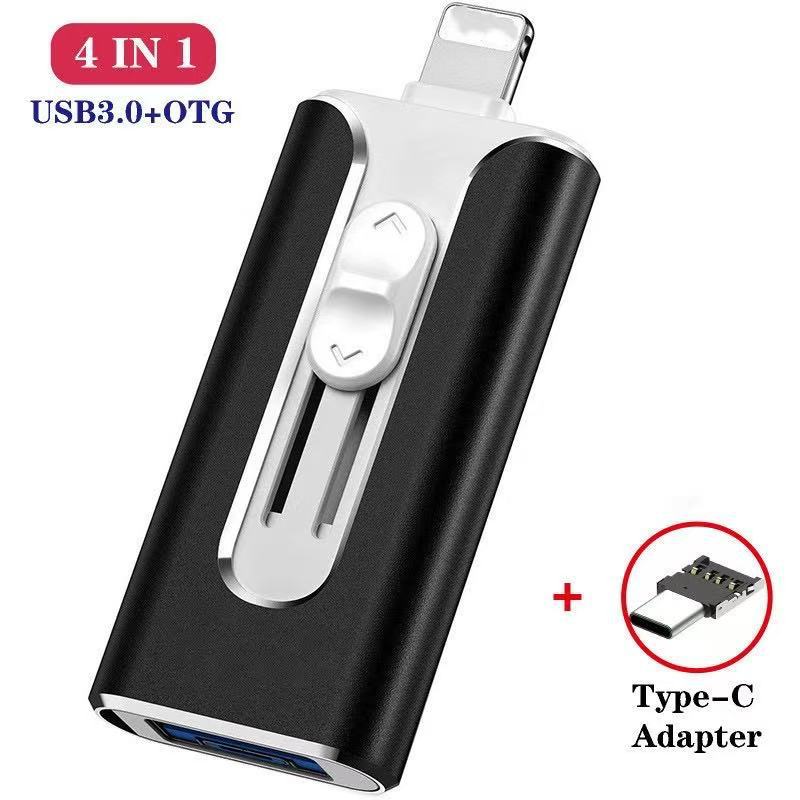⚡3 in 1 Flash Drive, Portable High Speed USB 3.0 Memory Storage