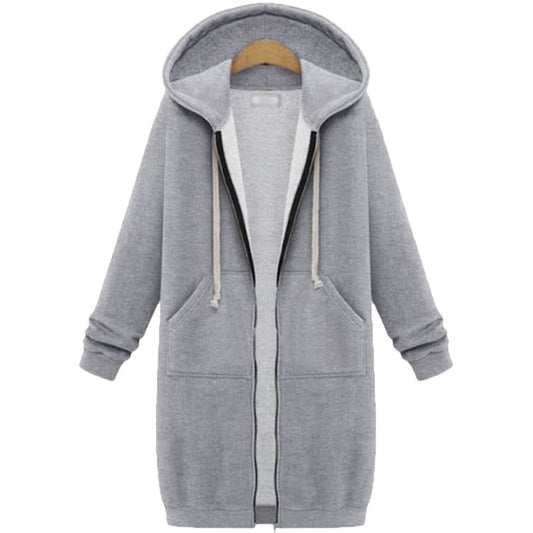 👚 Women’s Drawstring Sweatshirt Jacket – Soft Warm, 3-Season Outdoor Essential! ✨