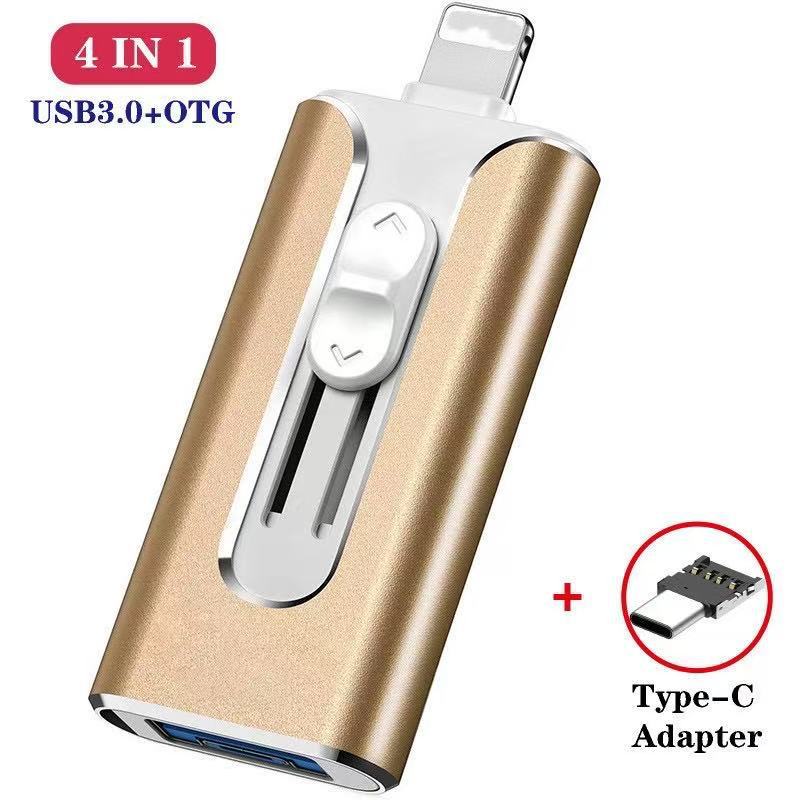 ⚡3 in 1 Flash Drive, Portable High Speed USB 3.0 Memory Storage