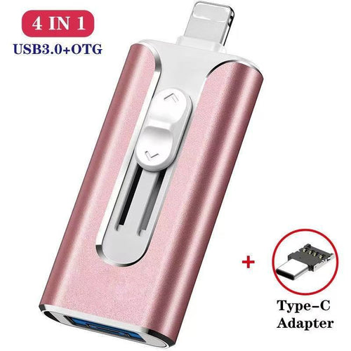 ⚡3 in 1 Flash Drive, Portable High Speed USB 3.0 Memory Storage