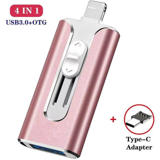 ⚡3 in 1 Flash Drive, Portable High Speed USB 3.0 Memory Storage