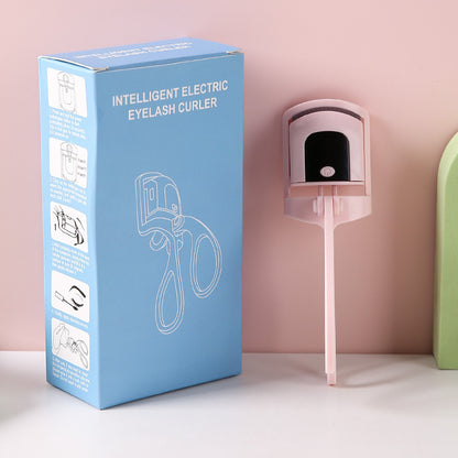 🧖♀️ Pink Electric Heated Eyelash Curler – LCD Display, Rapid Heating! ✨