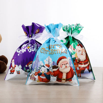 🎄 30-Pack Christmas Gift Bags – Drawstring/Foil, Assorted Sizes, Holiday Wrapping! ✨