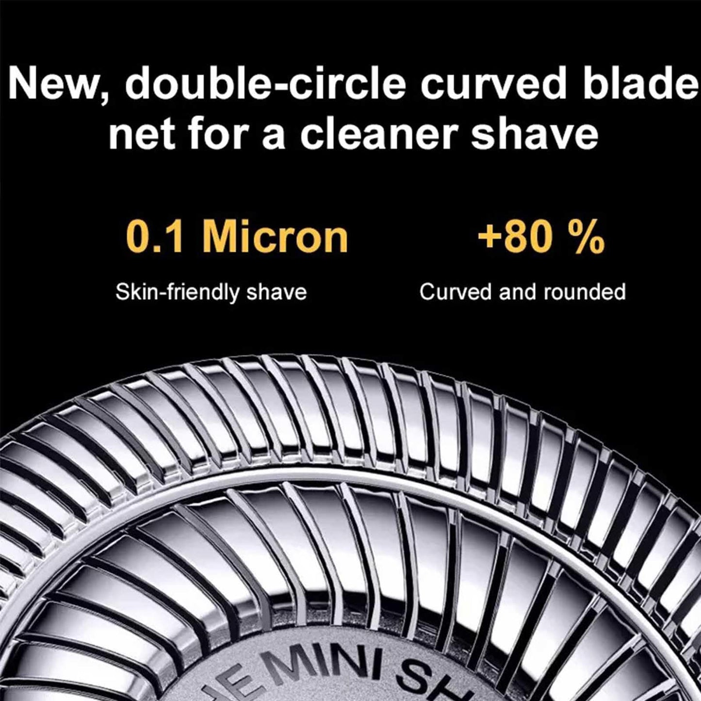 🪒 Mini Portable Electric Shaver – 2025 Upgrade Double Head, 360° Rotary, Wet/Dry Waterproof (Silver-Orange)! ✨