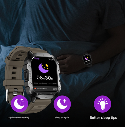 ⌚ New H12 Smart Watch – Wireless Charging, Outdoor Flashlight, Heart Rate Monitor! ✨