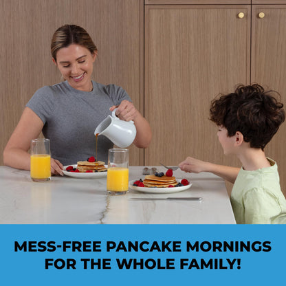 🥞 Purple Pancake Batter Dispenser – 4-Cup, Leak-Free, Dishwasher Safe! ✨