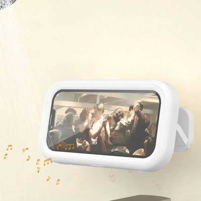 🚿 Shower Phone Holder w/Speaker – 480° Rotation, Waterproof Anti-Fog (4-7" Phones)! ✨