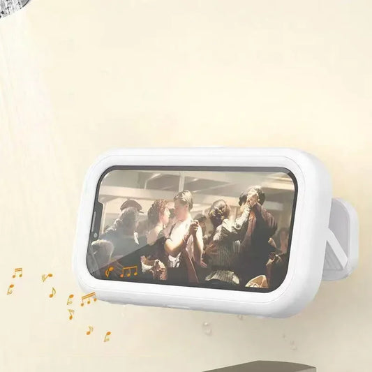 🚿 Shower Phone Holder w/Speaker – 480° Rotation, Waterproof Anti-Fog (4-7" Phones)! ✨