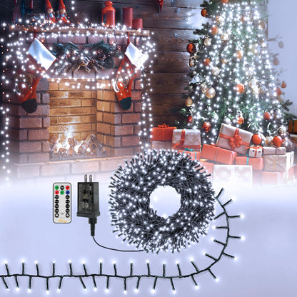 🎅 Waterproof Cluster Christmas Lights | 4 Brightness Levels, Remote Control ✨