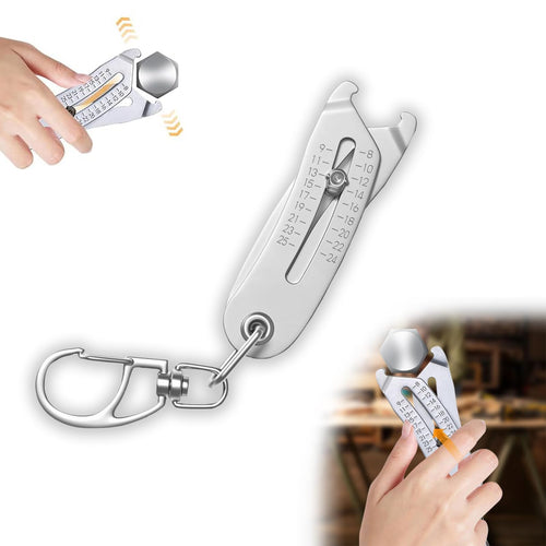🔧 Bolt Head Size Finder – Portable Thread Checker, Keychain Precision Tool! ✨
