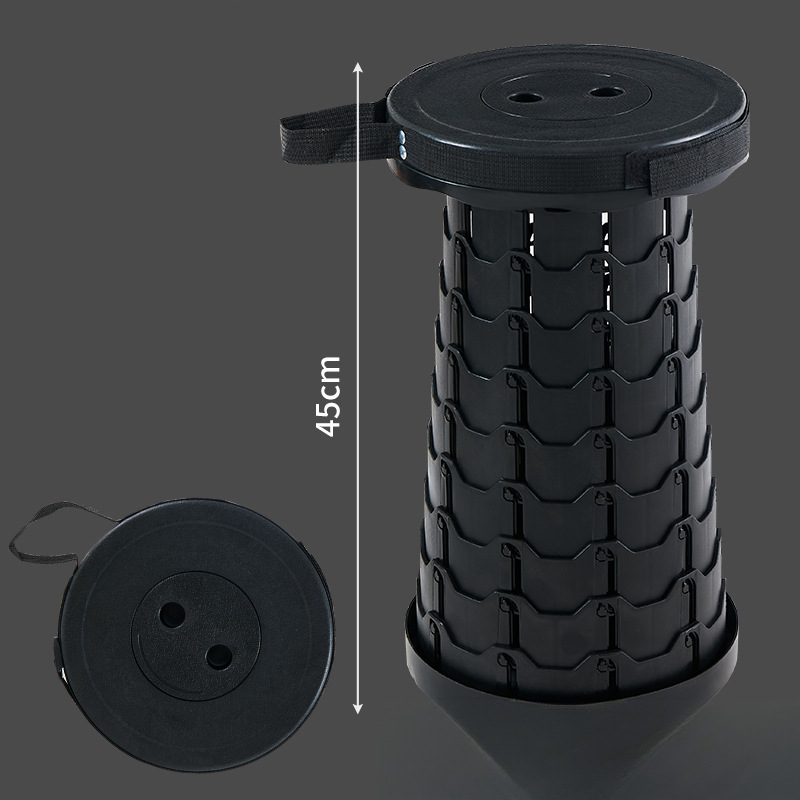 Upgraded folding stool thickened portable folding stool telescopic stool