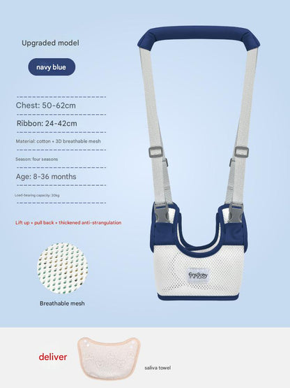 👶 Toddler Walking Harness – Summer Style, Thick Waist Support, Anti-Fall/Anti-Chafe! ✨