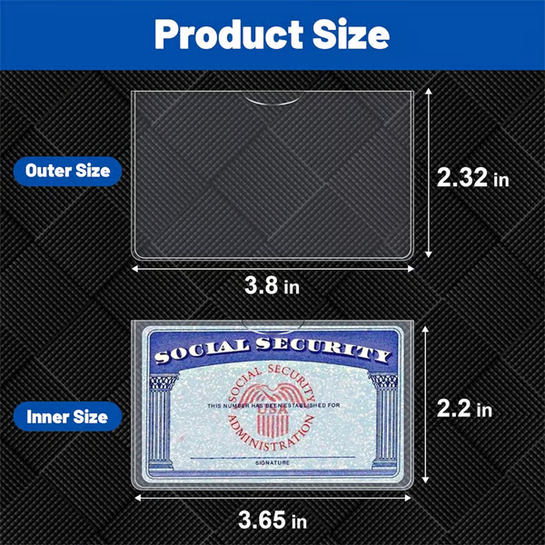 ✨Social Security Card Protector Sleeves