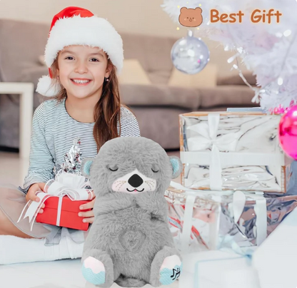 Cute breathing otter comfort bear plush toy